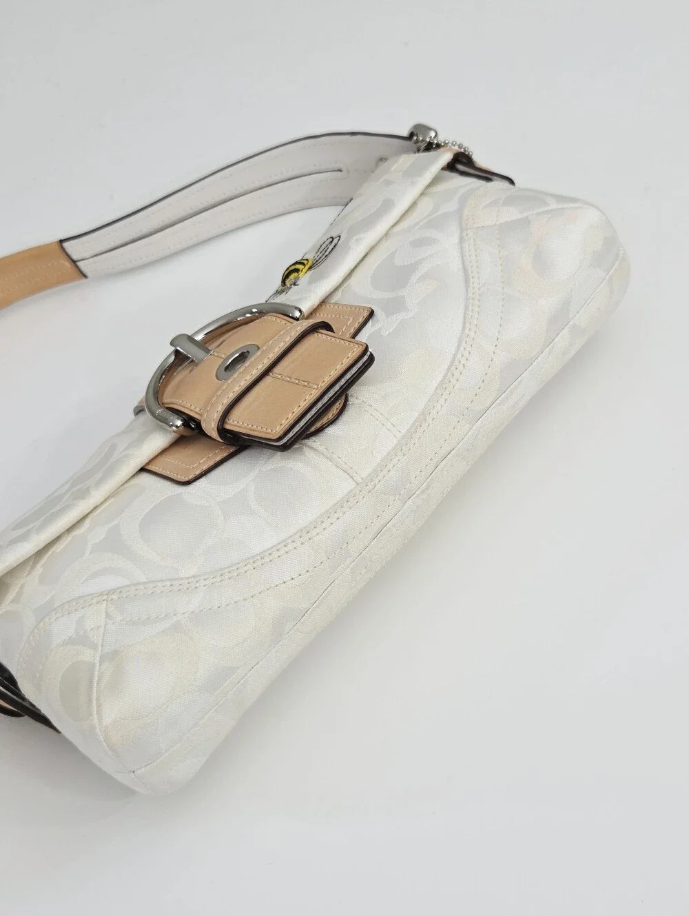 EXCELLENT RARE COACH Y2K OPTIC SIGNATURE C BUMBLE BEE SOHO BAG 1555